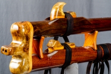 Walnut Native American Flute, Minor, Mid G-4, #N27Ja